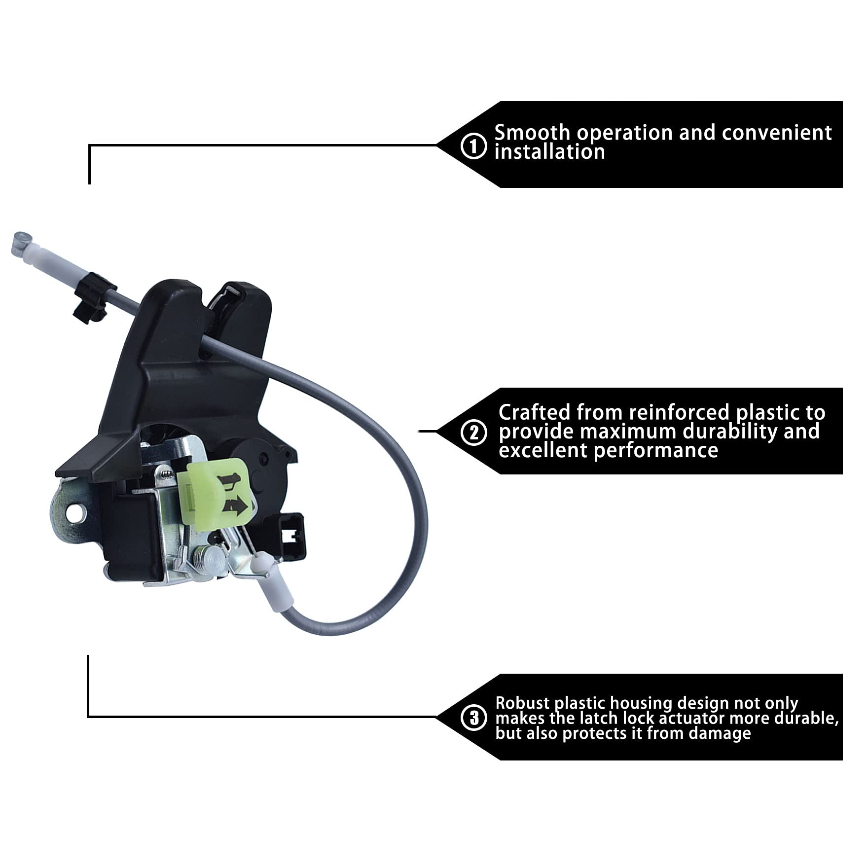 Replacement Tailgate Trunk Door Latch Lock Actuator Motor 81230D4000 for Kia Optima - Perfect for Car Door Repair & Maintenance