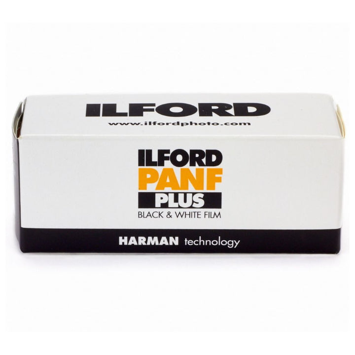 Ilford Pan F Plus ISO 50 120 Roll Black & White Film - High Contrast Fine Grain B&W Photography Film for Medium Format Cameras - Perfect for Landscape, Portrait & Street Photography
