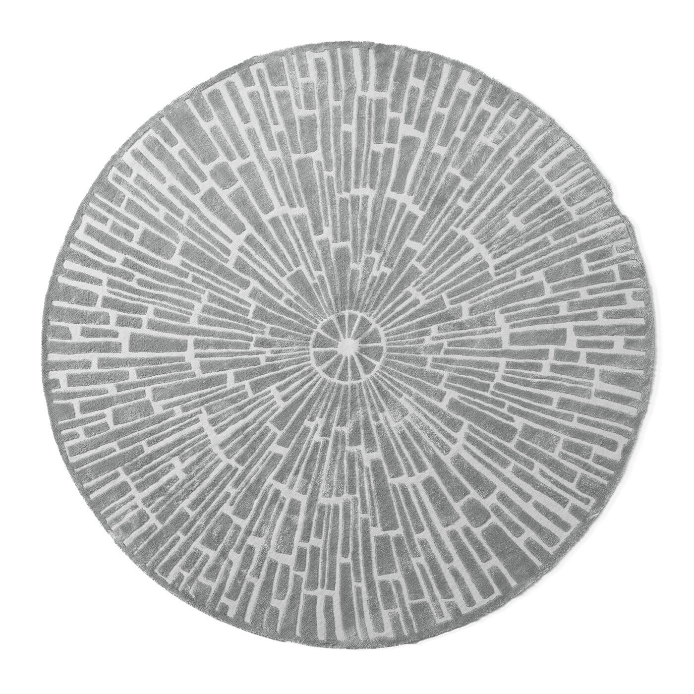 Sunburst Hand Knotted Round Rug - Bohemian Style Area Rug for Living Room, Bedroom, or Nursery - Soft & Durable Home Decor