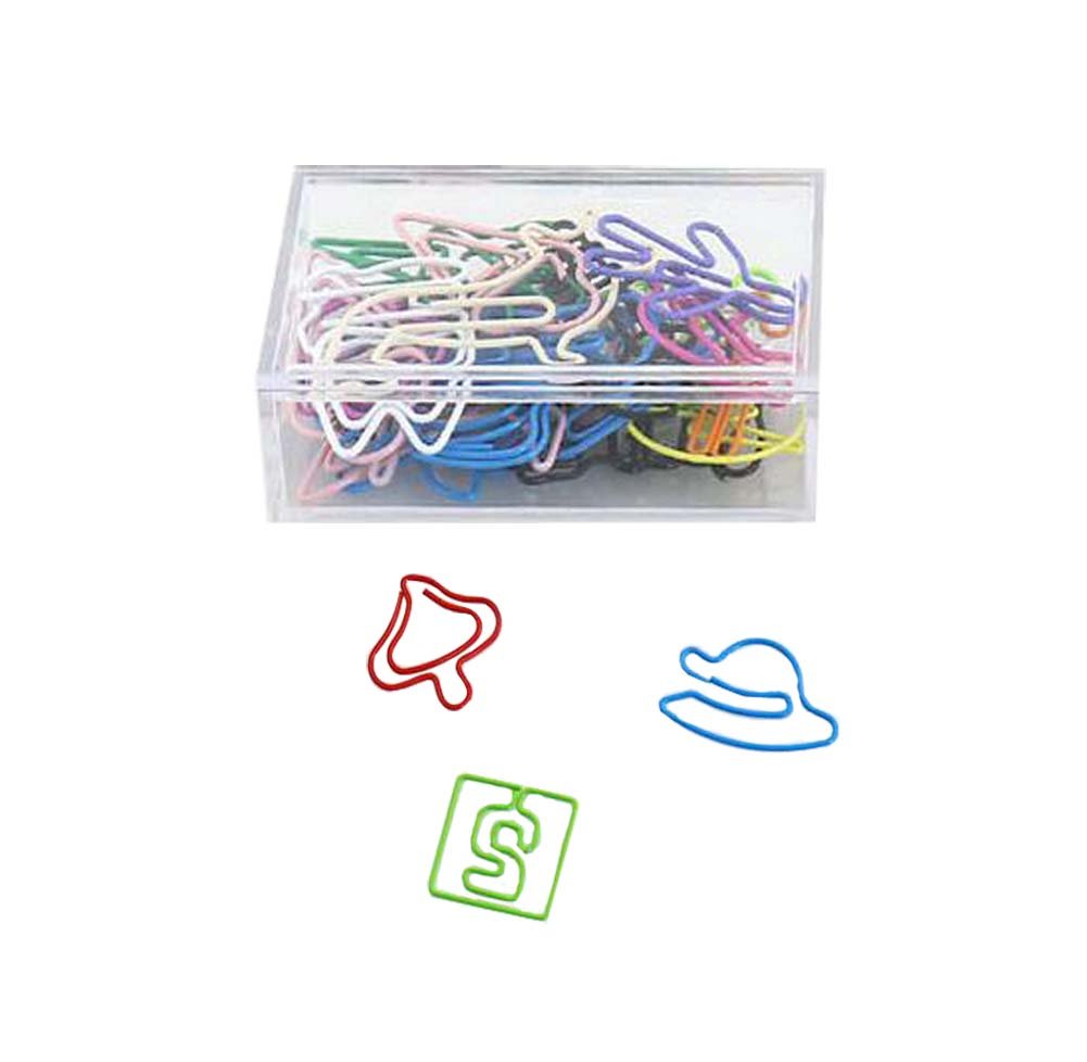30 Pieces Assorted Shapes Paper Clips - Colorful Funny Office Supplies, School & Desk Accessories for Organizing Documents, Bookmarks for Books & Notebooks (Great for Office, Home & Classroom Use)
