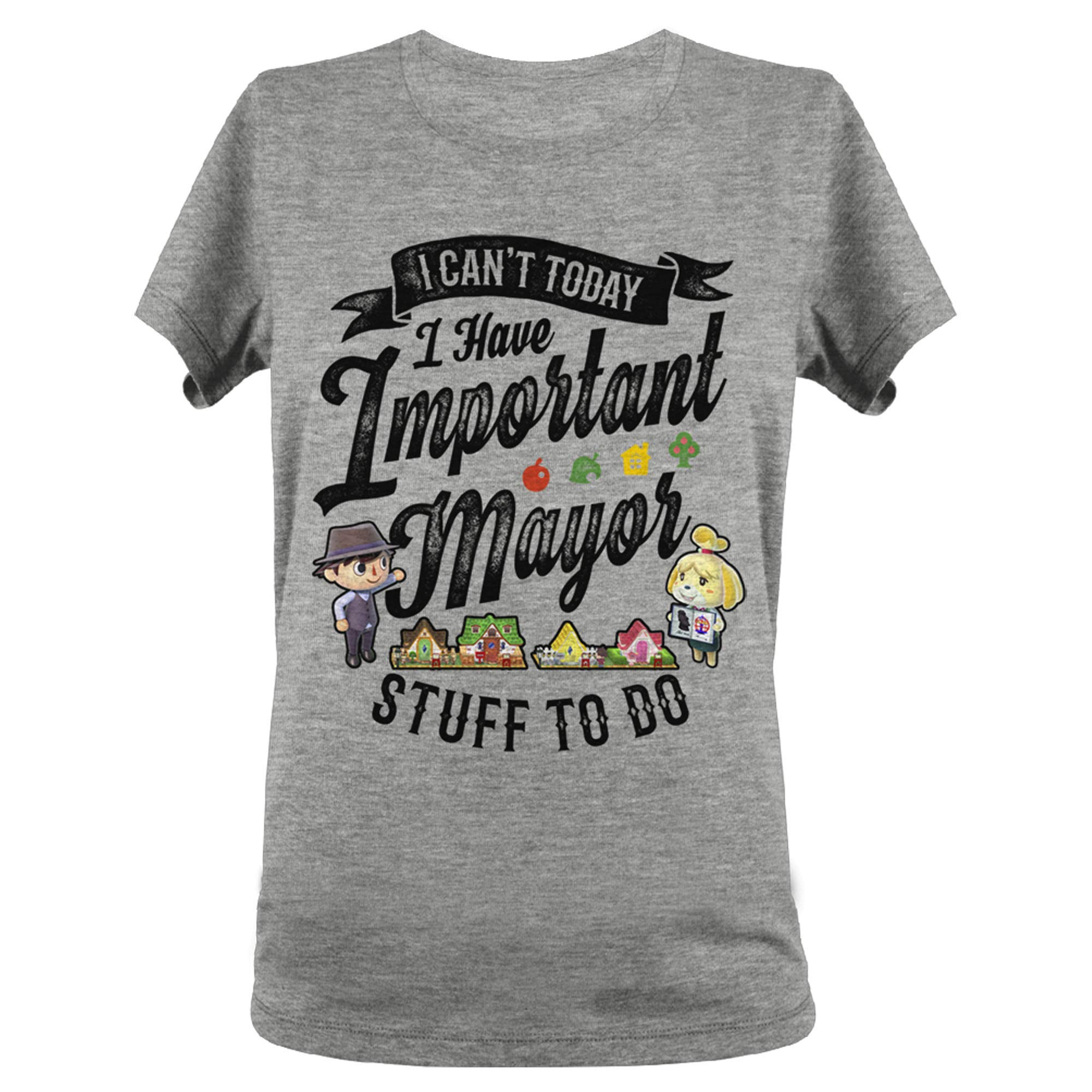Junior's Nintendo Animal Crossing Mayor Graphic T-Shirt - Cute Gaming Tee for Kids & Teens - Perfect for Casual Wear, Cosplay & Gamer Gifts