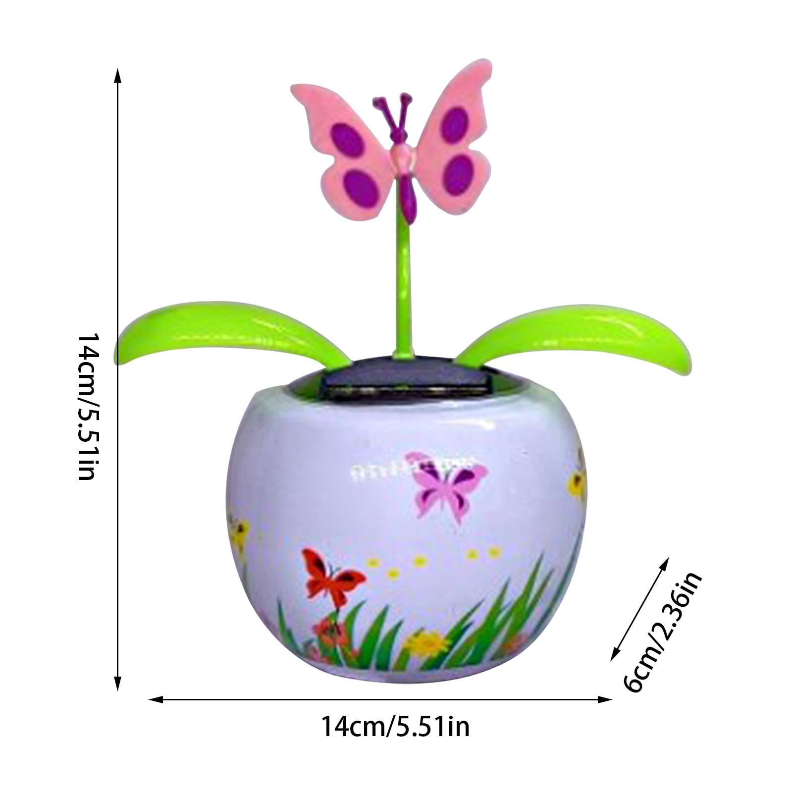Solar Powered Dancing Flower Figure - Wobbling Solar Flower for Car, Home, or Office Decoration - Dashboard Decor with Fun Motion for Gifts & Relaxation