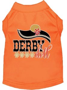 Derby Doll Screen Print Dog Shirt - Colorful Pet Apparel for Small & Medium Dogs - Perfect for Dog Shows, Pet Parties & Daily Walks
