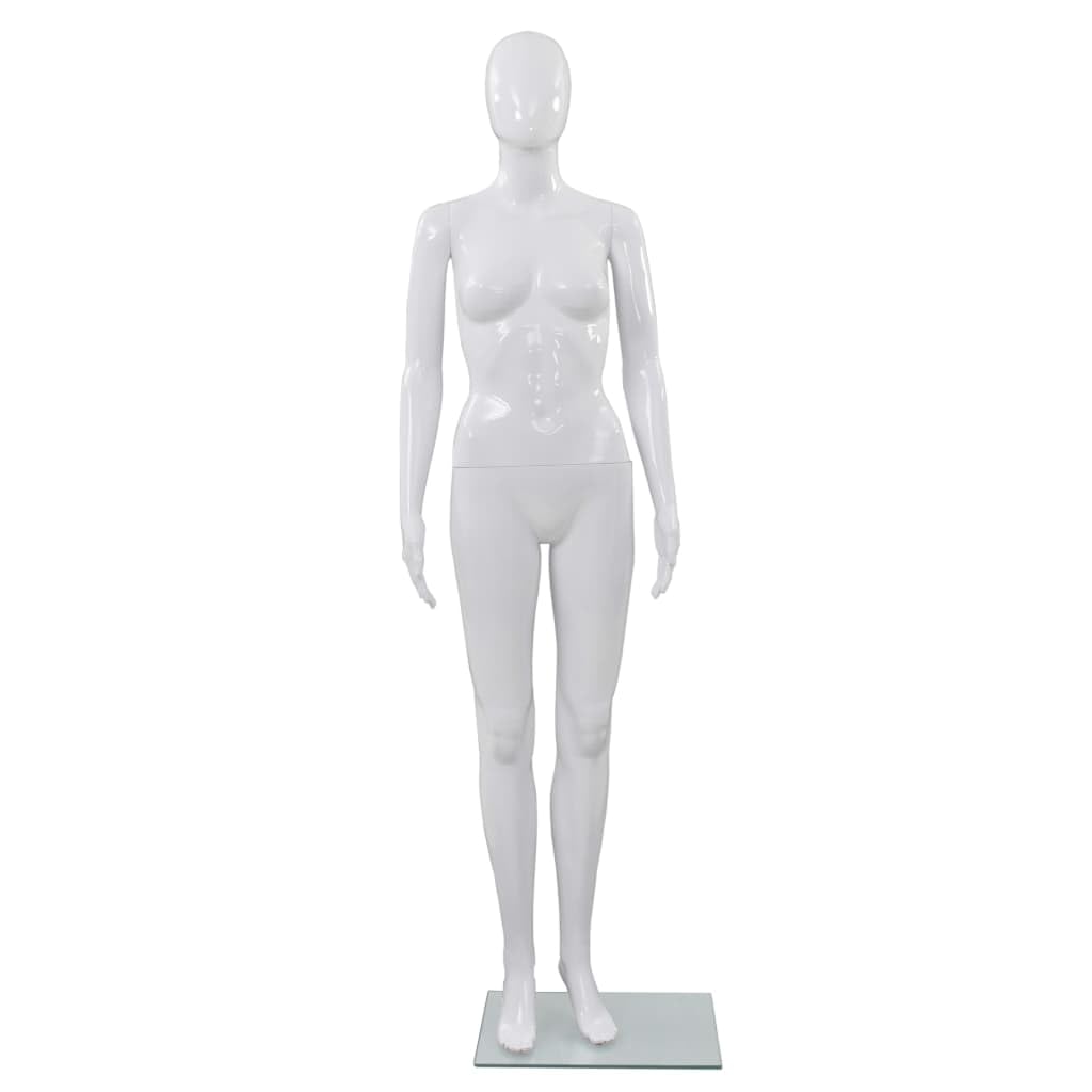 Full Body Female Mannequin with Glass Base - 68.9