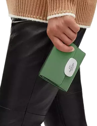 Coach Eliza Small Wallet - Genuine Leather Crossbody Wallet for Women | Perfect for Everyday Use, Travel & Shopping