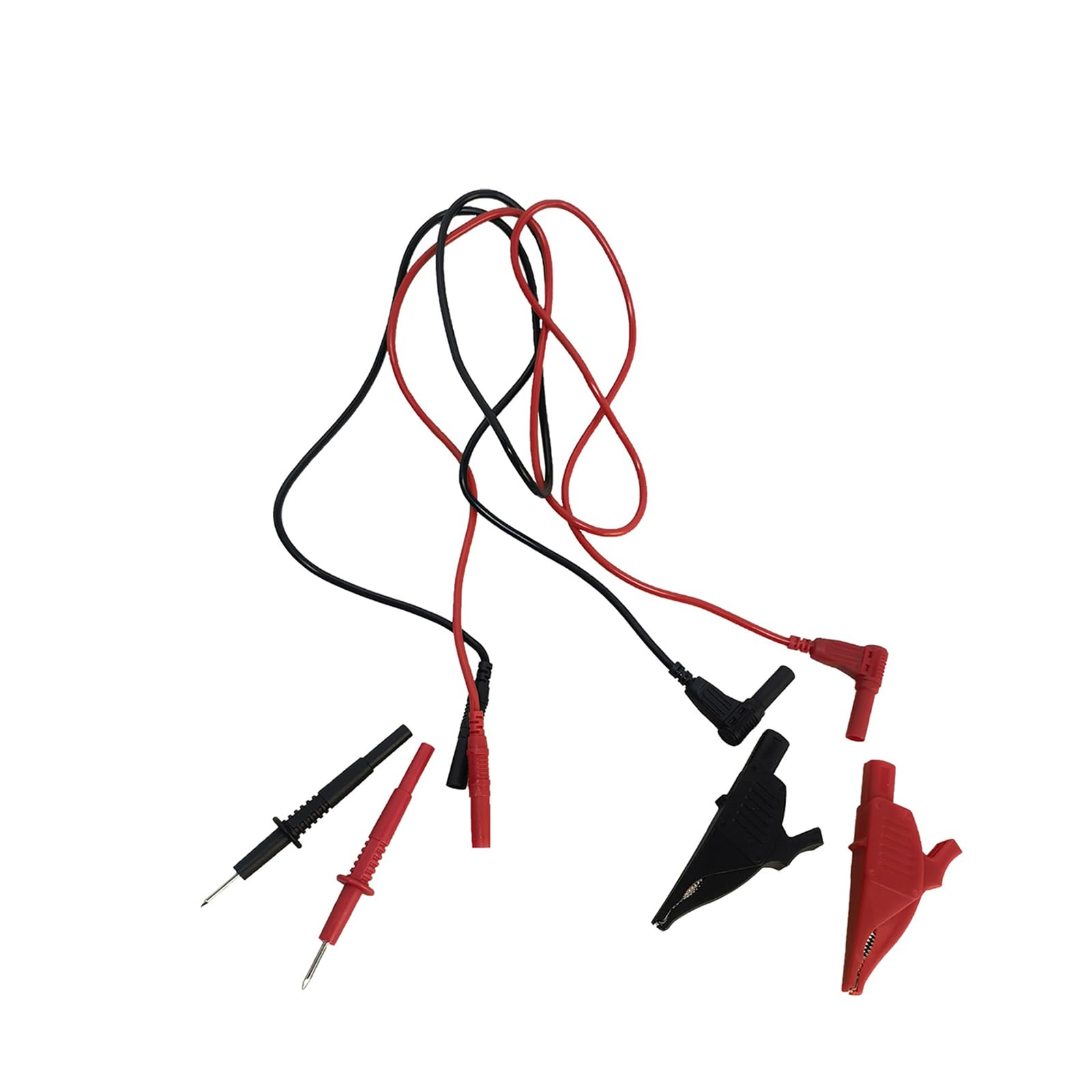 Milwaukee 49-77-1005 Compatible Multimeter Alligator Clips - Heavy Duty Electrical Test Leads for Professional Electricians & DIY Home Repairs - Perfect for Circuit Testing, Automotive Diagnostics & Electronics Projects