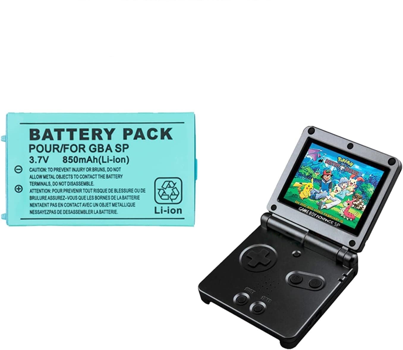 Original Nintendo Gameboy Advance GBA SP Replacement Battery 3.7V 850mAh with Screwdriver - Perfect for Gaming On The Go & Console Repair