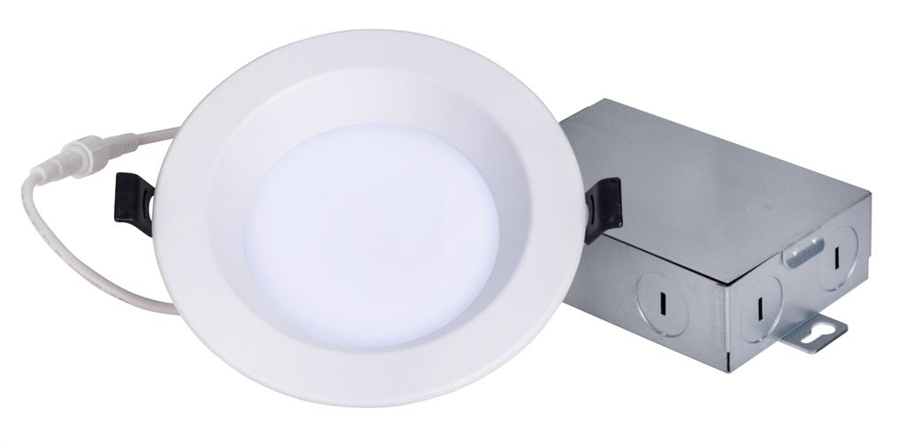 Topaz DLD4S 7CS 4 Inch 7W LED Slim Recessed Downlight - Deep Regressed Design, Smooth CCT Selectable - Perfect for Modern Home & Office Lighting