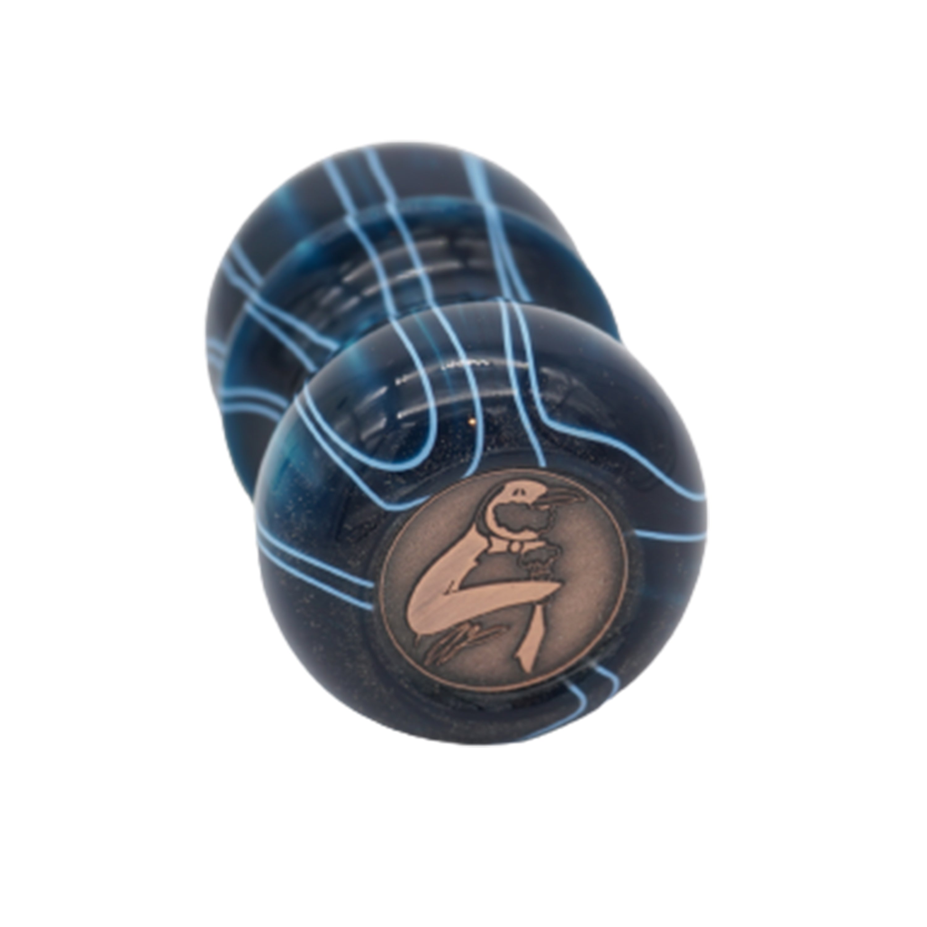 Premium Ocean Waves Handcrafted Shaving Brush Handle - Fits 24mm & 26mm Knots - Perfect for Wet Shaving & Grooming Gifts - Ideal for Barbershop & Home Use