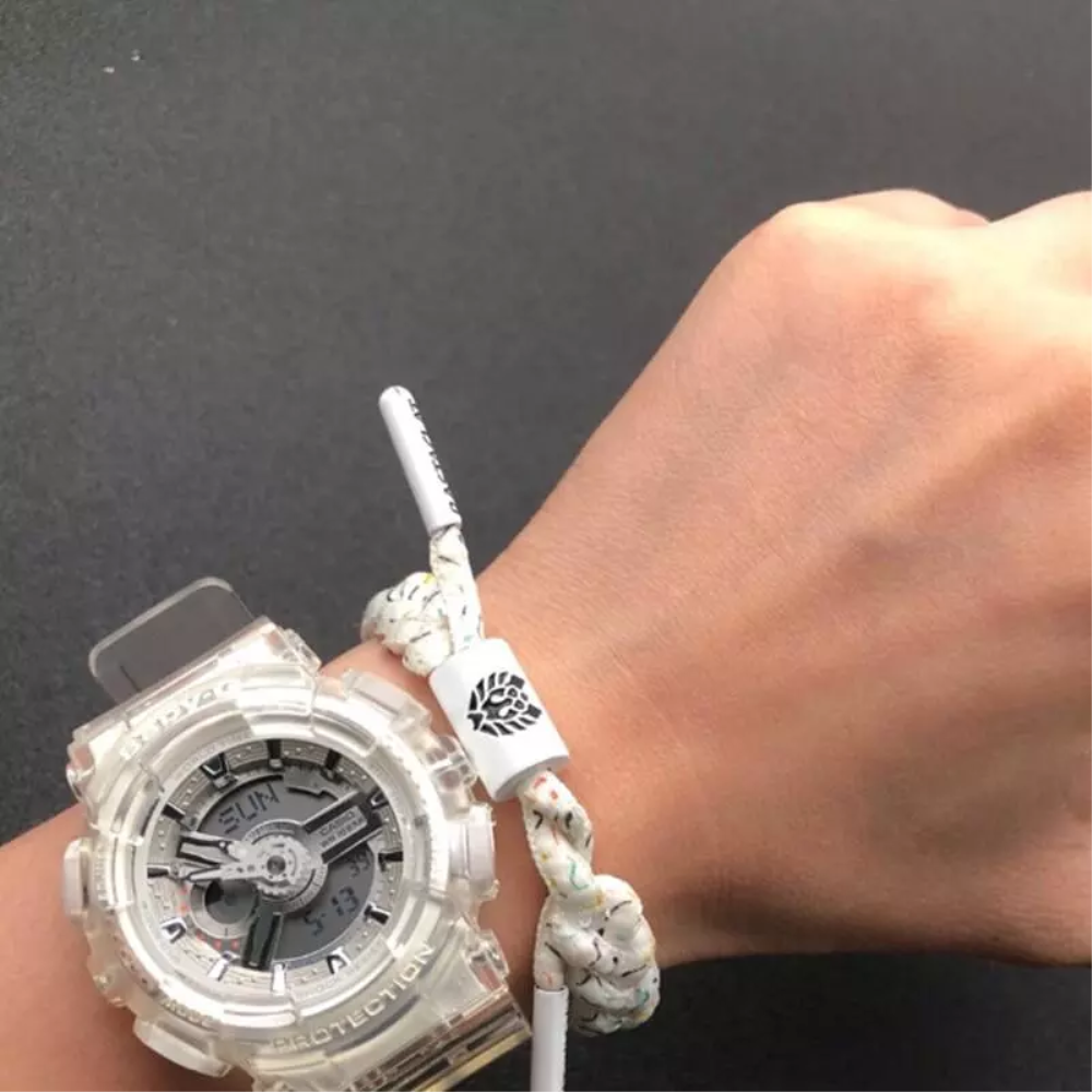 CASIO BABY-G BA-110CR-7ADR Digital Quartz Watch for Women - White Resin Band, Shock Resistant, Water Resistant - Perfect for Sports, Fitness & Outdoor Activities