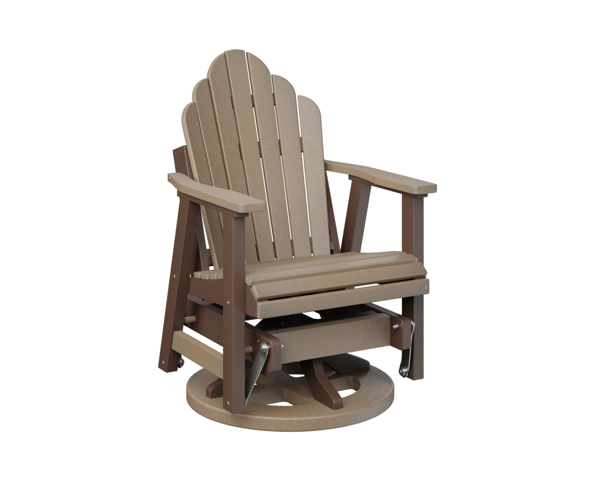 Berlin Gardens Cozi Back Swivel Glider - Outdoor Patio Rocking Chair with Cushion, Weather-Resistant for Garden, Deck, Porch & Poolside Relaxation