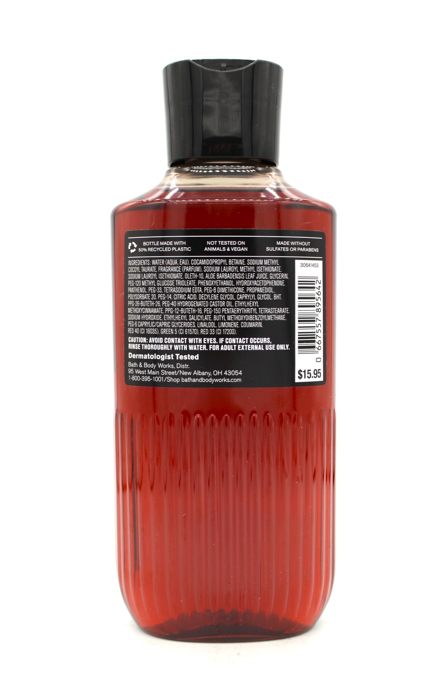 Bourbon Scented Men's 3-in-1 Hair, Face & Body Wash - 10 fl oz - All-in-One Grooming Solution for Shower & Travel