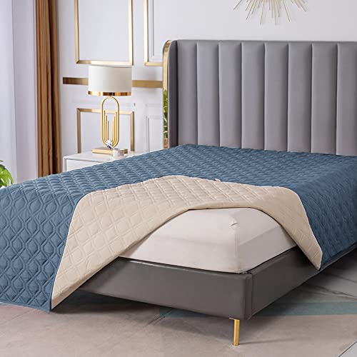 **Waterproof Dog Bed Cover - Non-Slip Sofa Protector for Pets, Large 102x82 Inch, Blue Grey - Ideal for Incontinence, Chewing, and Multi-Pet Households**