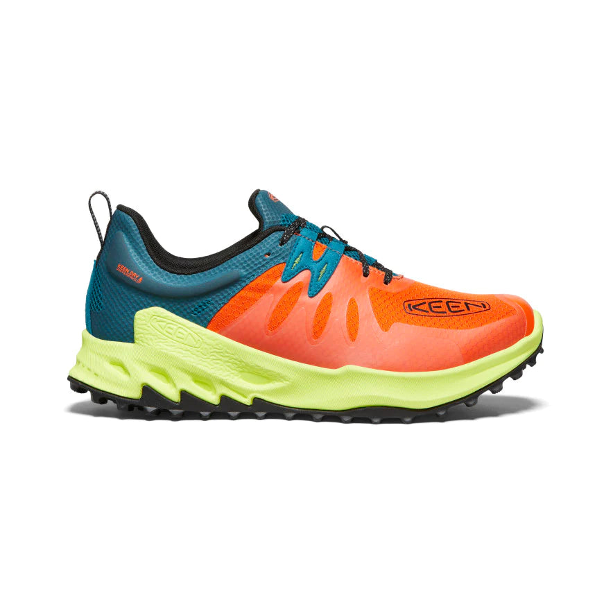 Men's Zionic WP Waterproof Hiking Shoes - Scarlet Ibis/Deep Lagoon - Perfect for Outdoor Adventures & Trail Running
