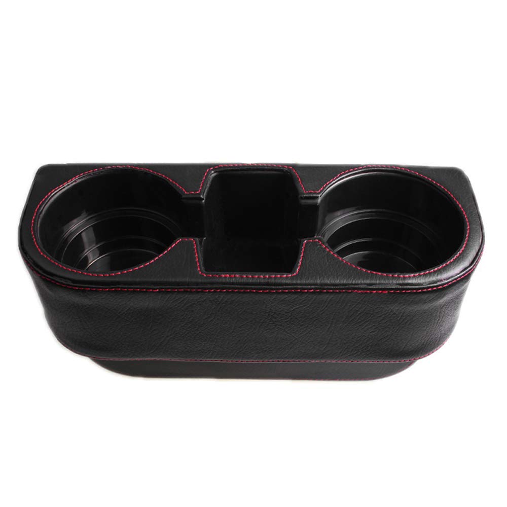 Car Seat Gap Filler Organizer - Premium Console Side Pocket with Coin Holder & Phone Storage | Perfect for Preventing Lost Items Between Seats in Sedans, SUVs and Trucks (Black)