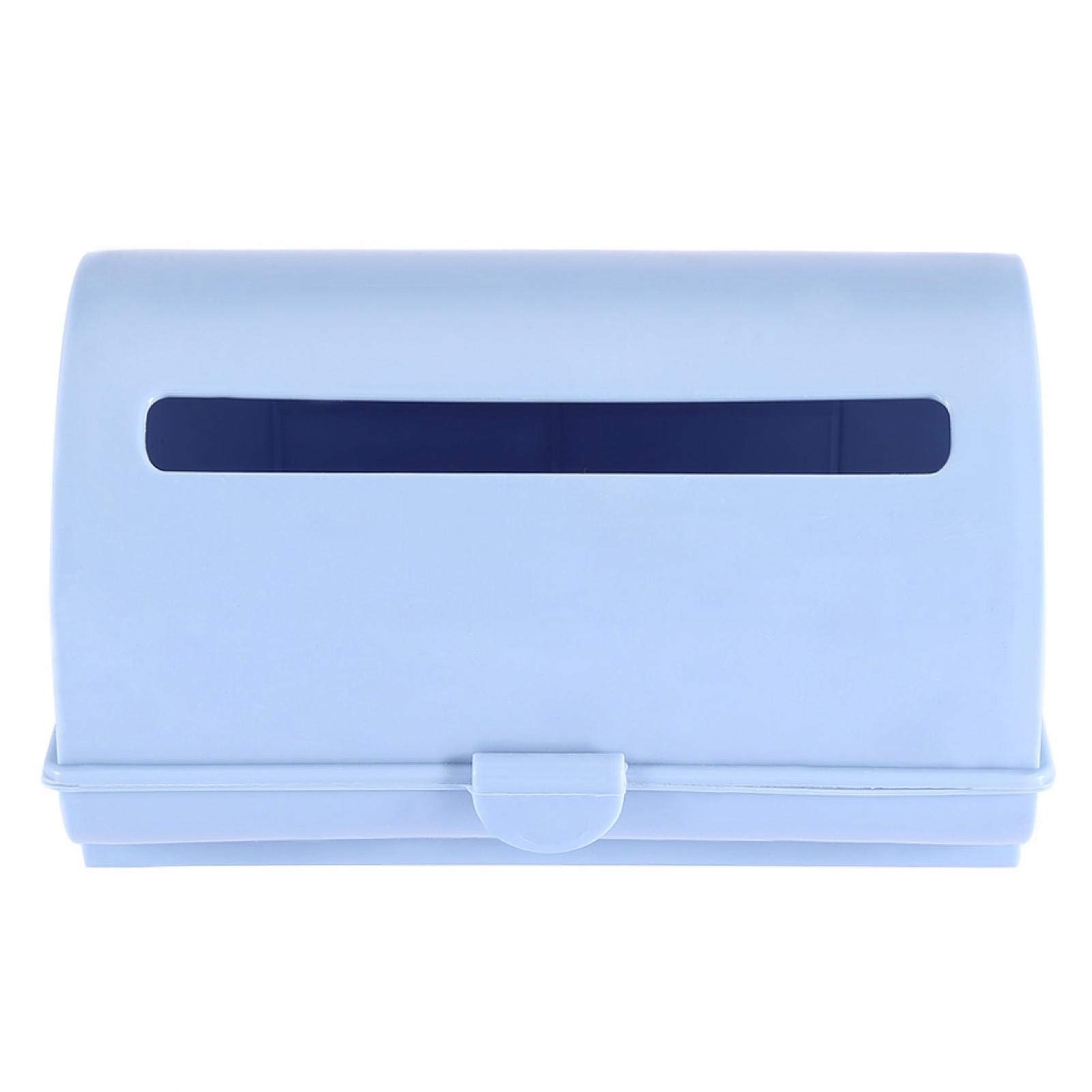 Allsor Trash Bag Storage Box - Durable PP Garbage Bag Holder for Kitchen & Home Organization | Non-Toxic & Odor-Resistant | Space-Saving Design for Under Sink, Pantry or Laundry Room (Blue)