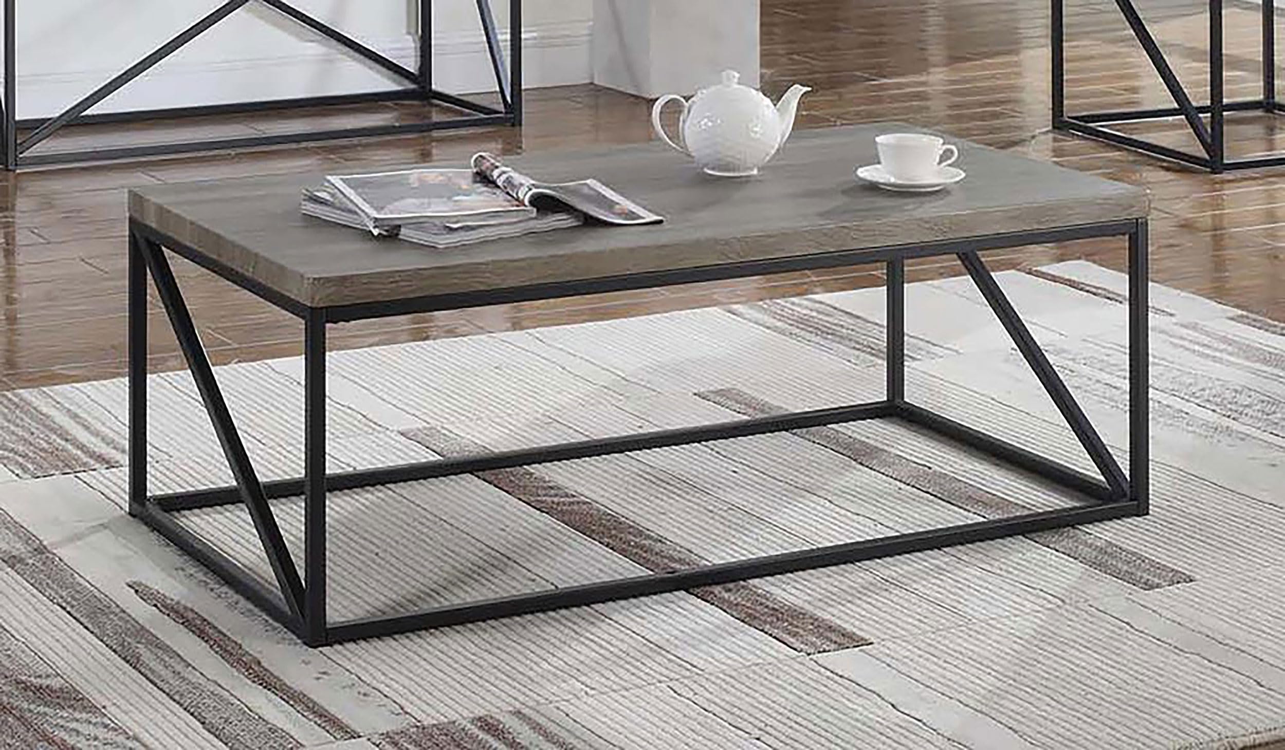 Black Coaster Furniture Coffee Table 705618 - Modern Living Room Centerpiece for Home Decor