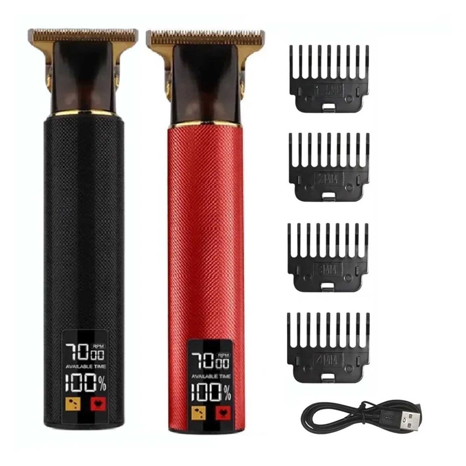 Professional Hair Trimmer for Men - Wireless Electric Hair Clipper & Beard Shaver with Precision Blades for Barber & Home Haircut Styling (Black Dragon A) - Perfect for DIY Grooming, Beard Trimming & Professional Salon Use