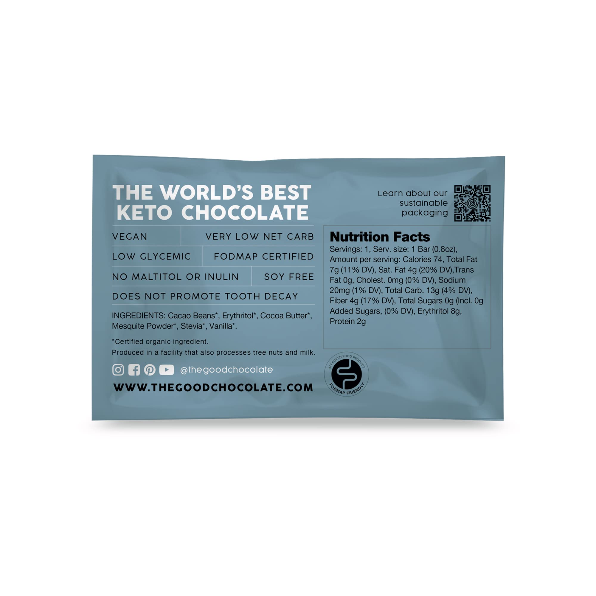 Keto Dark Chocolate Mini Bars - Zero Sugar, Low Carb, Vegan Snacks | Gluten-Free, Dairy-Free, Low Calorie | Perfect for Keto Diet, Weight Loss & Healthy Lifestyle