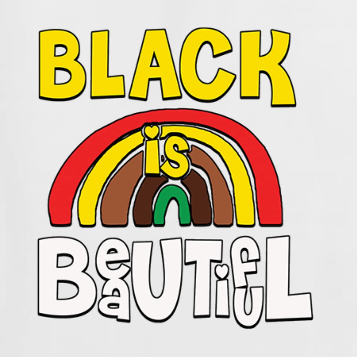 Wild Bobby Black is Beautiful Black Pride Men's Graphic Tank Top - Black Empowerment & Pride Apparel for Casual Wear, Gym, and Summer Outfits