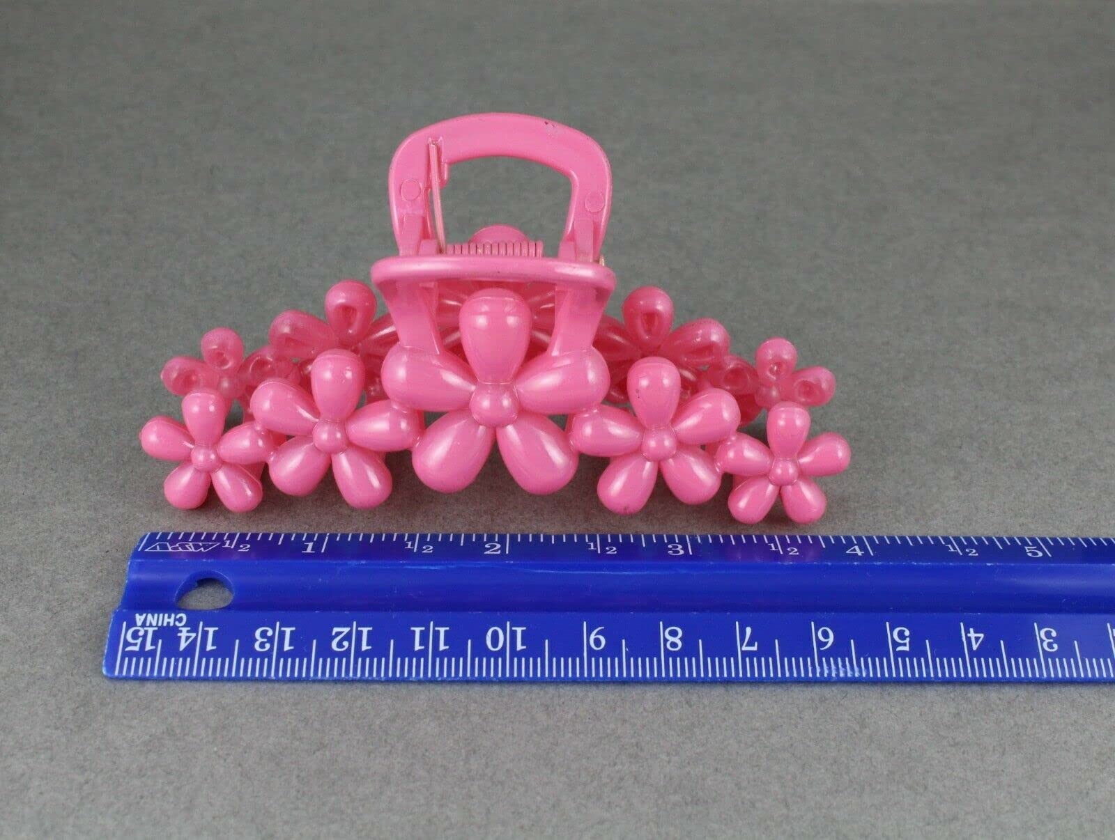 Pink Flower Hair Clip - 4