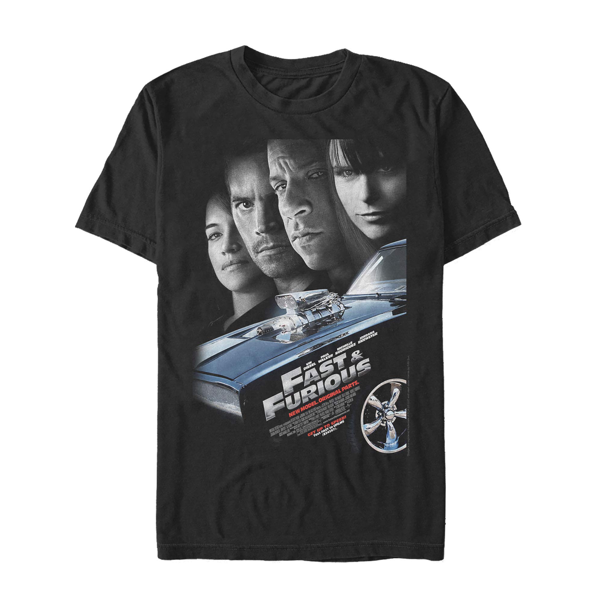 Fast & Furious Movie Character Graphic T-Shirt for Men - Cool Casual Tee for Movie Fans, Streetwear & Everyday Outfits