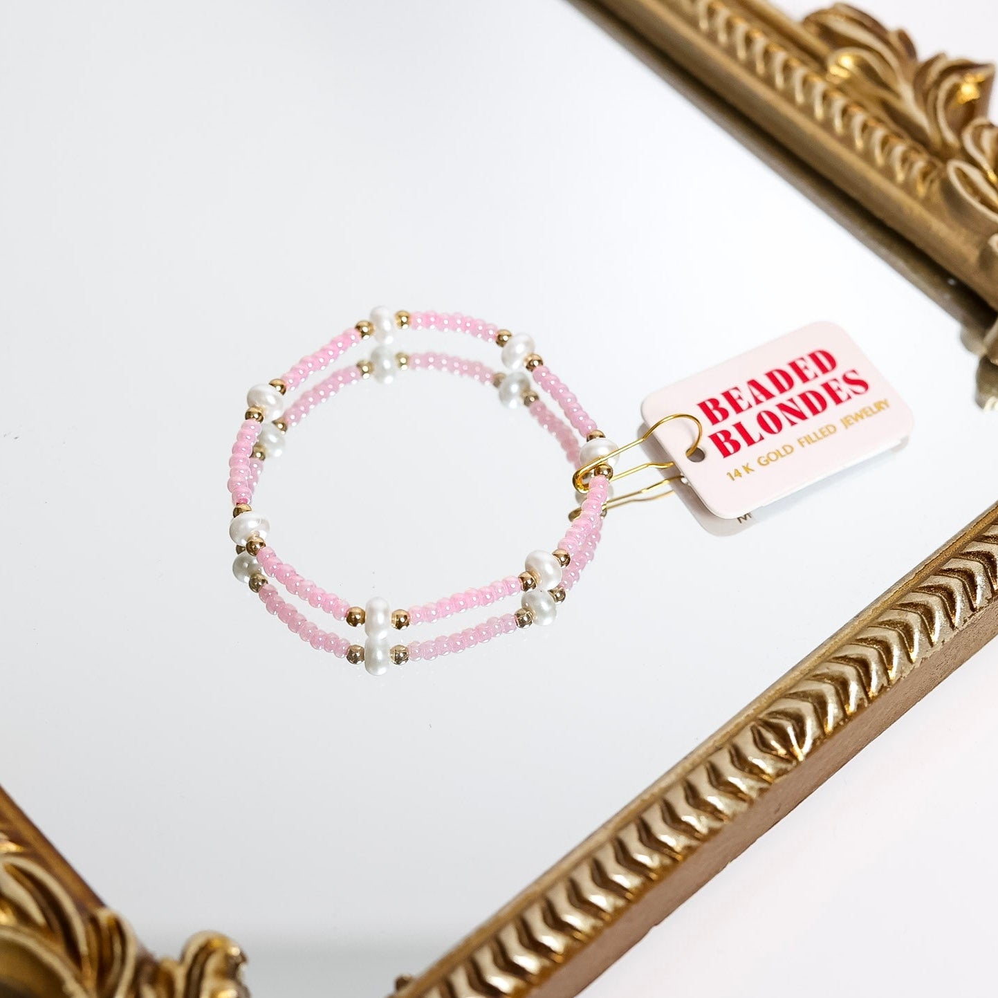 Pink Luster Pearl Beaded Bracelet for Women - Elegant Handmade Jewelry Gift for Birthday, Anniversary & Special Occasions