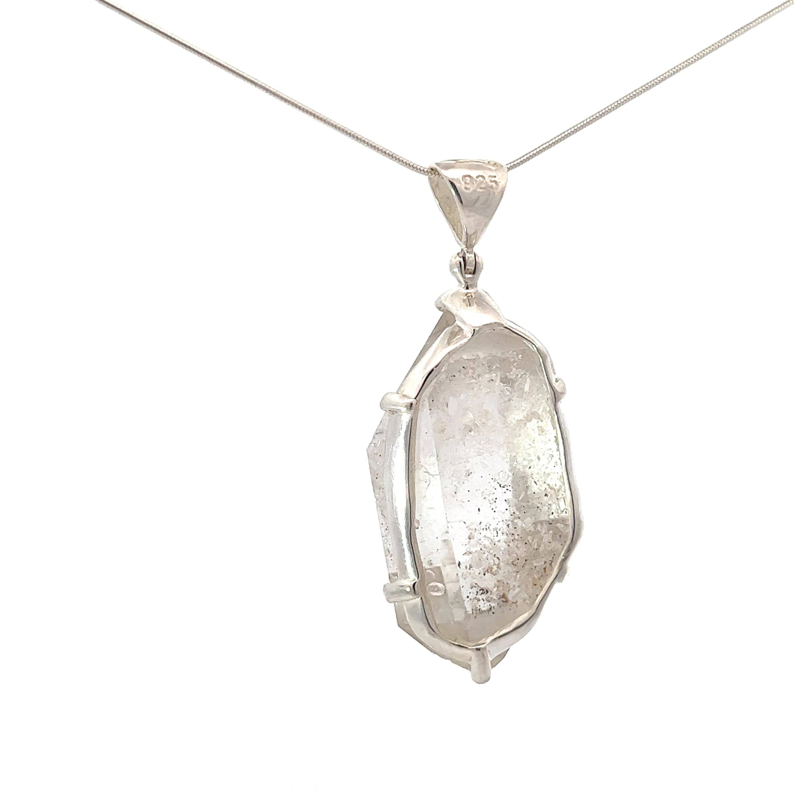 Tibetan Himalayan Quartz Crystal Pendant Necklace - Natural Healing Stone Jewelry for Meditation & Spiritual Protection | Handmade by Stones Desire | Perfect for Yoga, Reiki & Energy Cleansing