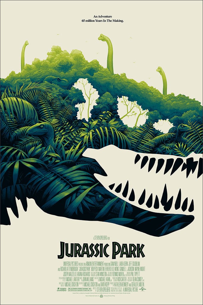 Jurassic Park Movie Poster - High Quality Dinosaur Wall Art Decor for Home, Office, Theater - Perfect Gift for Fans & Collectors