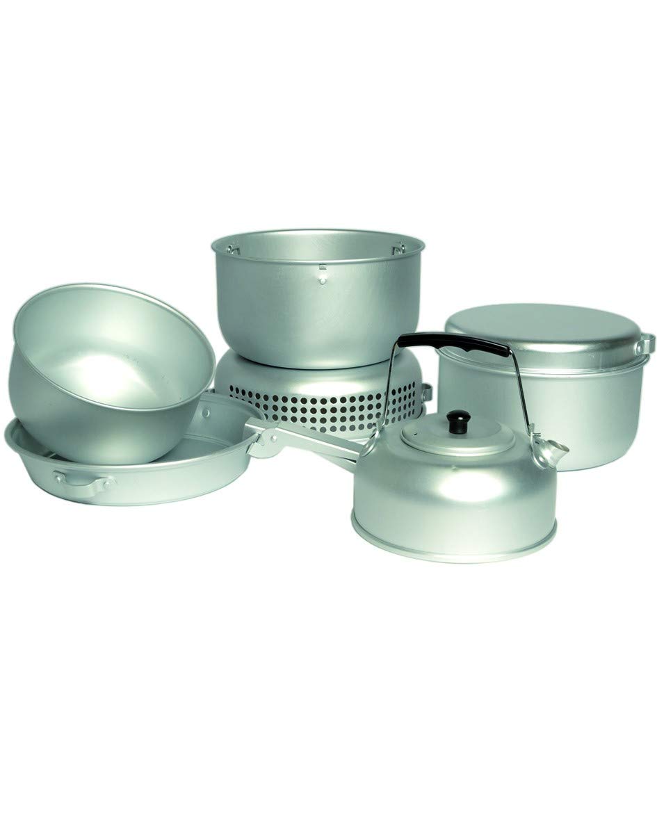Mil-Tec Unisex Adult 14700500 Compact Camping Cooking Set - Lightweight Outdoor Cookware for Backpacking, Hiking & Survival - Multi-Color One Size Cook Kit for Camp Stove, Picnics & Emergency Preparedness