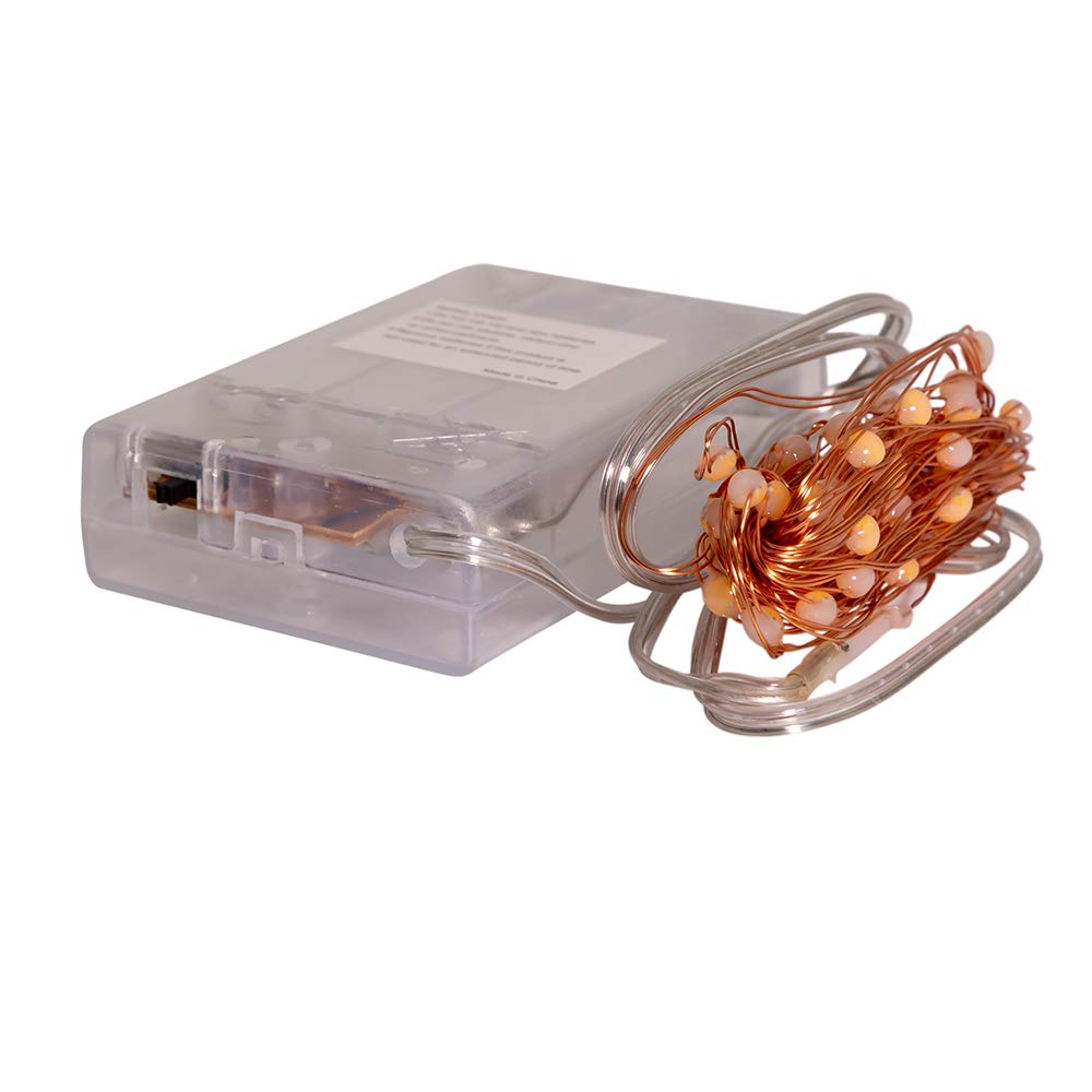Kurt S. Adler BAT0302CLW White LED String Lights - Perfect for Christmas Decorations, Bedroom Lighting & Outdoor Party Decor