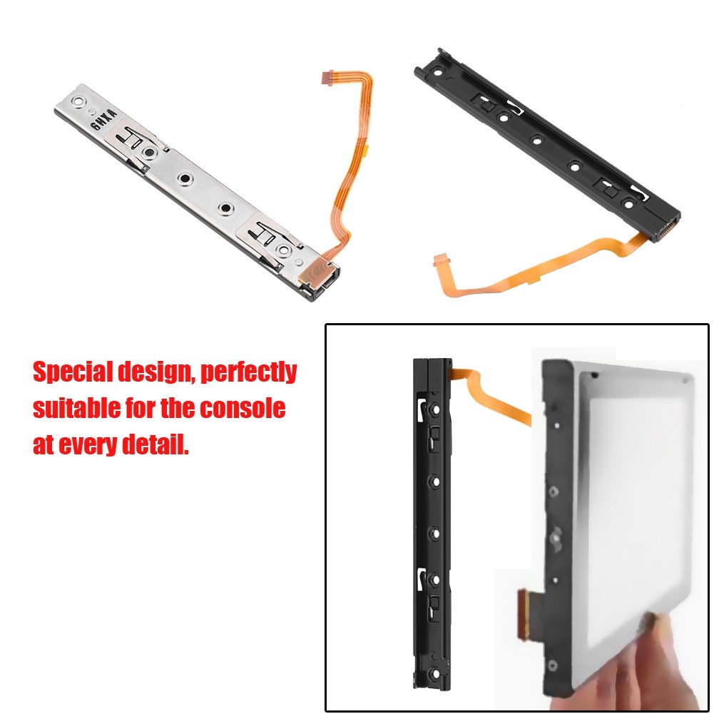 VBESTLIFE Replacement Left & Right Slider with Flex Cable Repair Kit for Nintendo Switch Console - Fix Joy-Con Drift for Gaming & Handheld Play