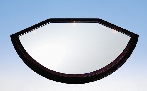 2-Pack Brown LED Vanity Mirror with Battery-Powered Lights - 18 Inch Bathroom Makeup Mirror for Dressing Table, Bedroom, and Salon Use