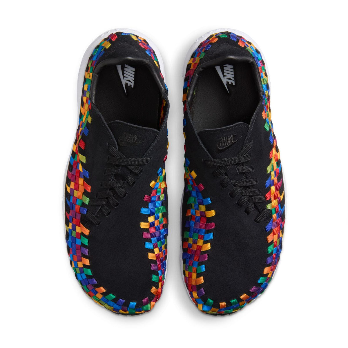 Footscape Woven Rainbow Sneakers - Lightweight Breathable Running Shoes for Men & Women | Perfect for Jogging, Gym Workouts & Casual Streetwear Fashion