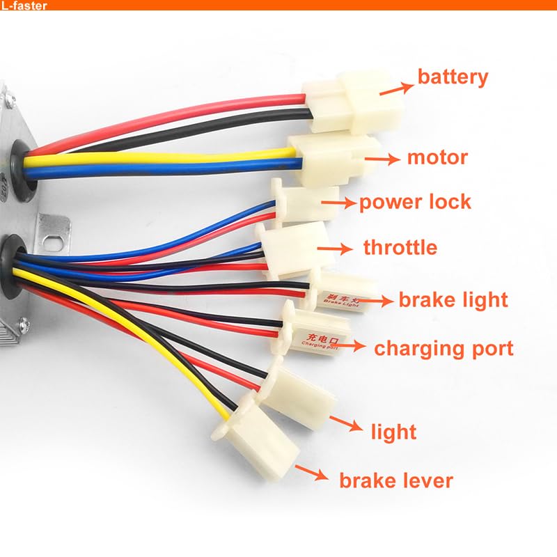 250W Brush Gear Bike Motor Kit - 24V Electric Brush Controller with Foot Pedal Accelerator & Key Switch Voltmeter | Perfect for DIY E-Bike Conversion, Commuting & Outdoor Cycling