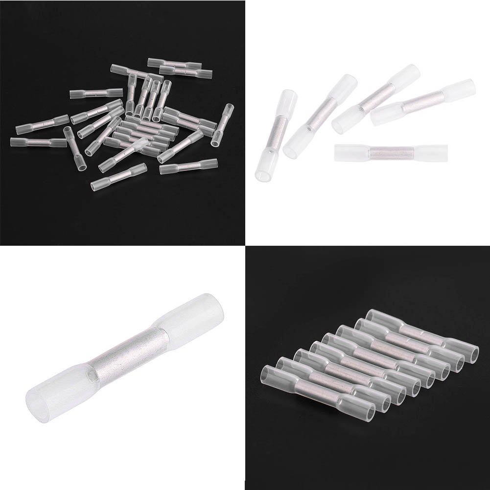 Fydun 100pcs Heat Shrink Wire Connectors 26-24AWG for Electrical Wiring & Repairs