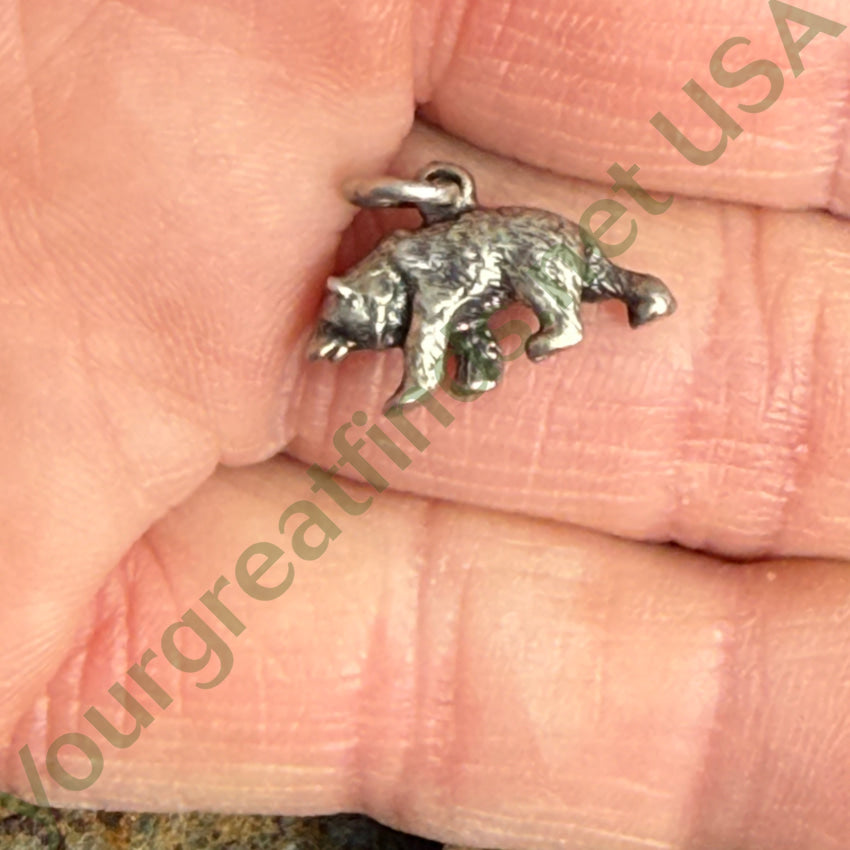 Sterling Silver Bear Charm Pendant Necklace for Women - Cute Animal Jewelry Gift for Birthday, Christmas & Everyday Wear