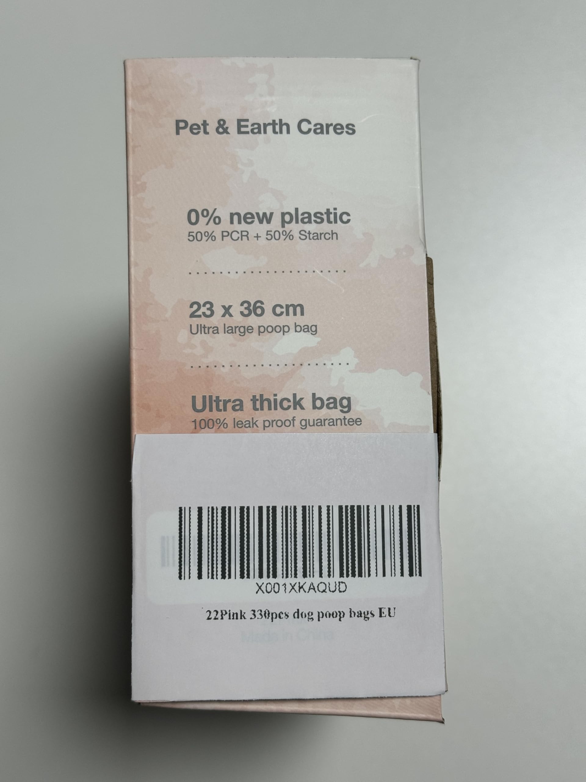 330 Count Scented Dog Poop Bags with Handles & Dispenser - Extra Thick Leak Proof Waste Bags for Small & Medium Dogs - Perfect for Walking, Park Visits & Backyard Cleanup - Peach Scented
