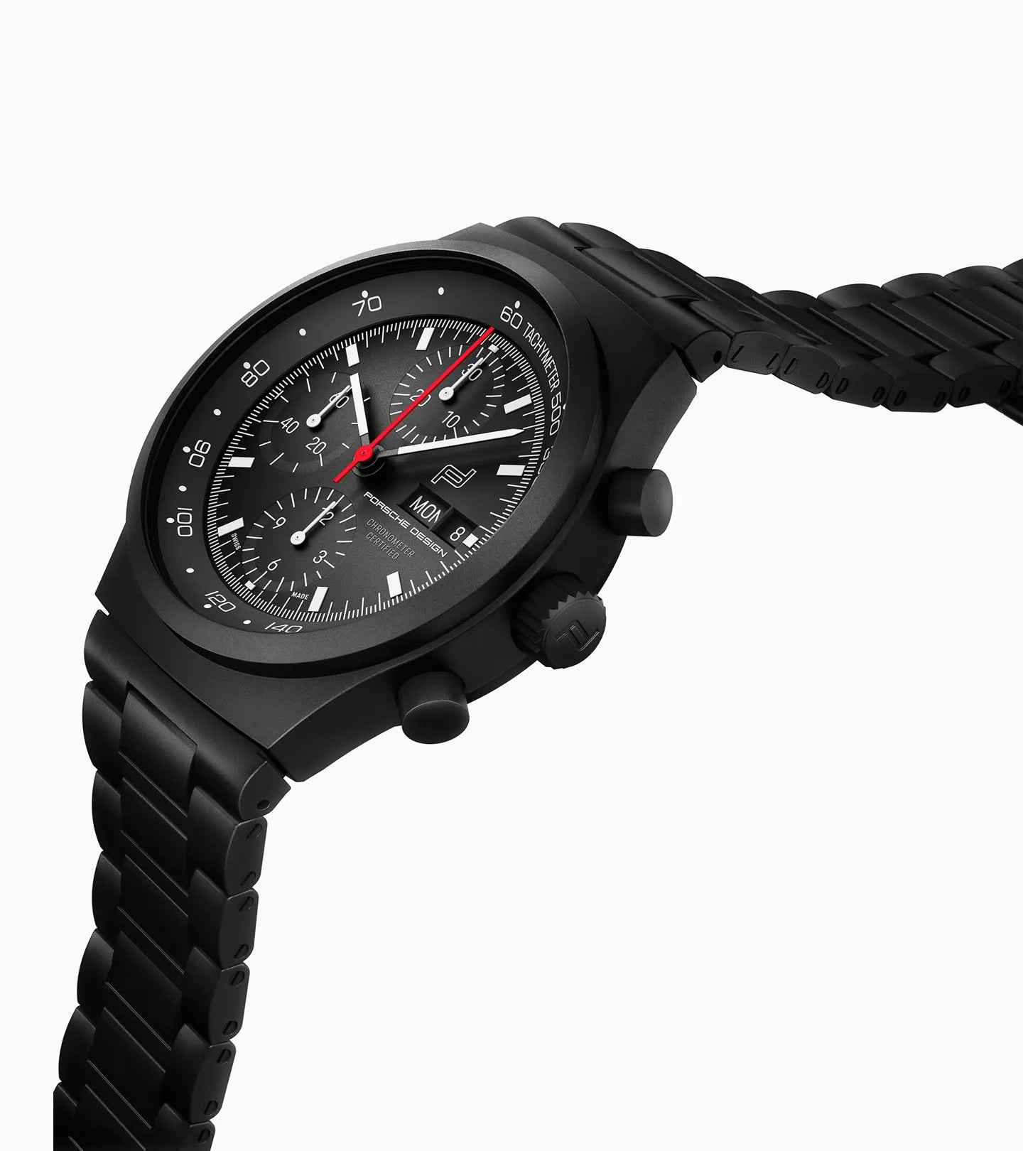 Porsche Design Chronograph 1 All Black Limited Edition Men's Watch - Luxury Sports Chronograph for Business, Racing & Formal Occasions