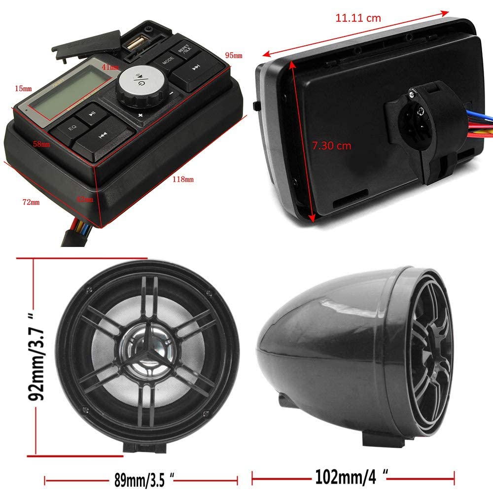 12V Waterproof Bluetooth Speaker - 3