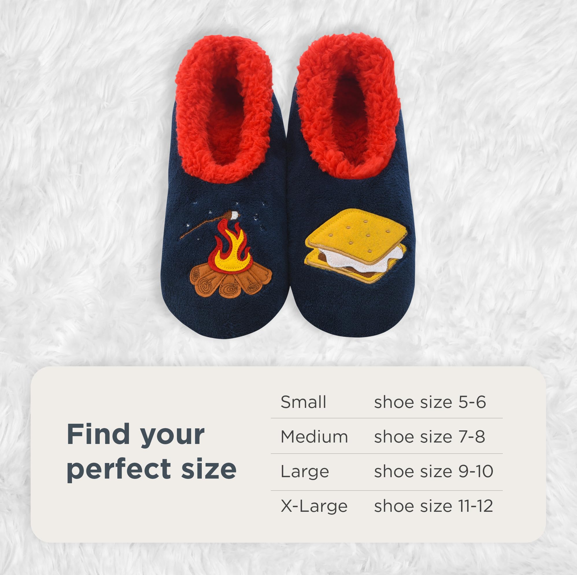 Cozy Snoozies Pairable Slipper Socks for Women - Non-Slip Fuzzy House Slippers with Fun Designs | Perfect for Lounging, Relaxing & Gift Giving