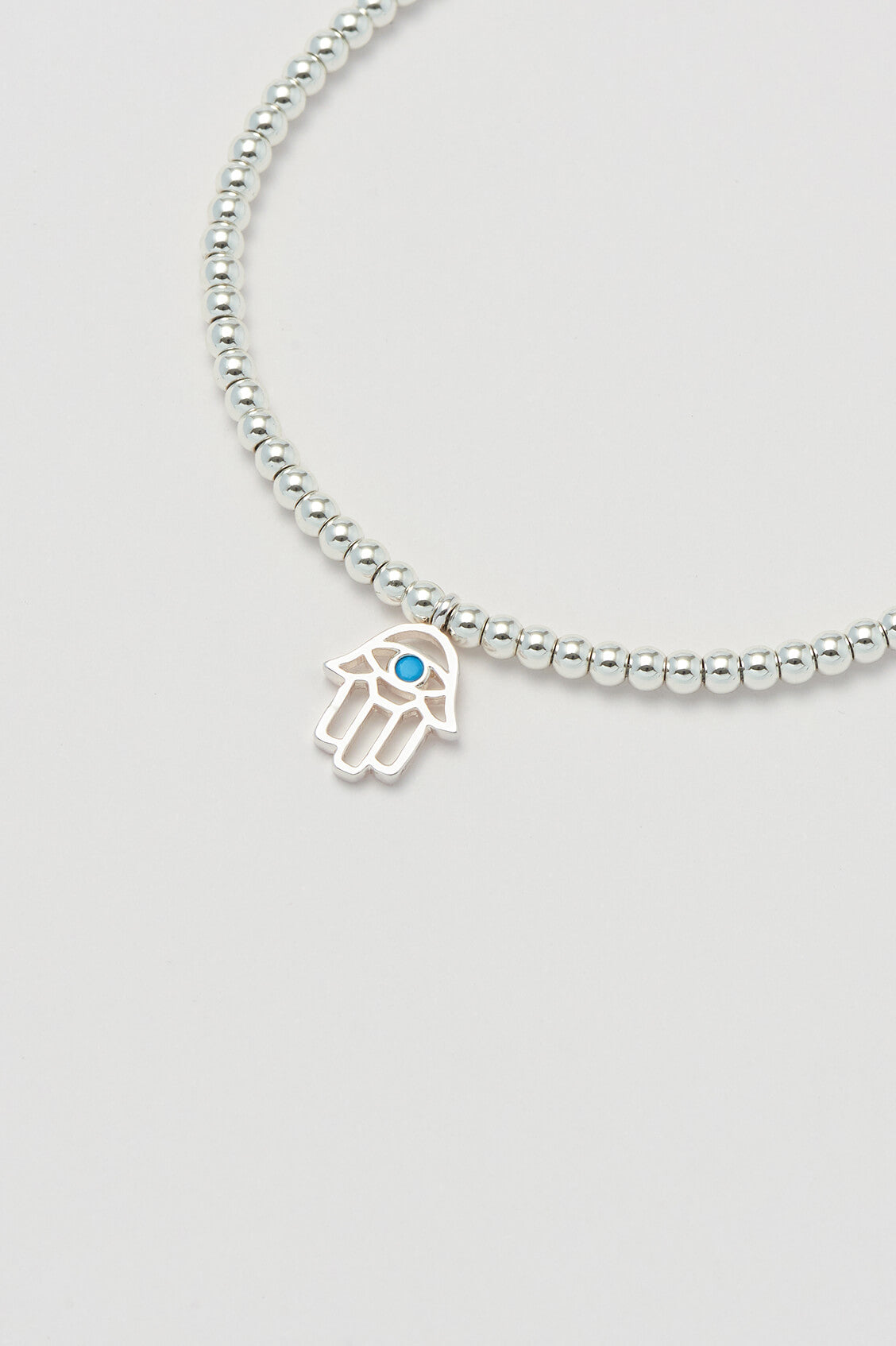 Hamsa Hand Turquoise Beaded Bracelet for Women - Protection & Good Luck Charm - Boho Hippie Jewelry for Everyday Wear & Spiritual Healing