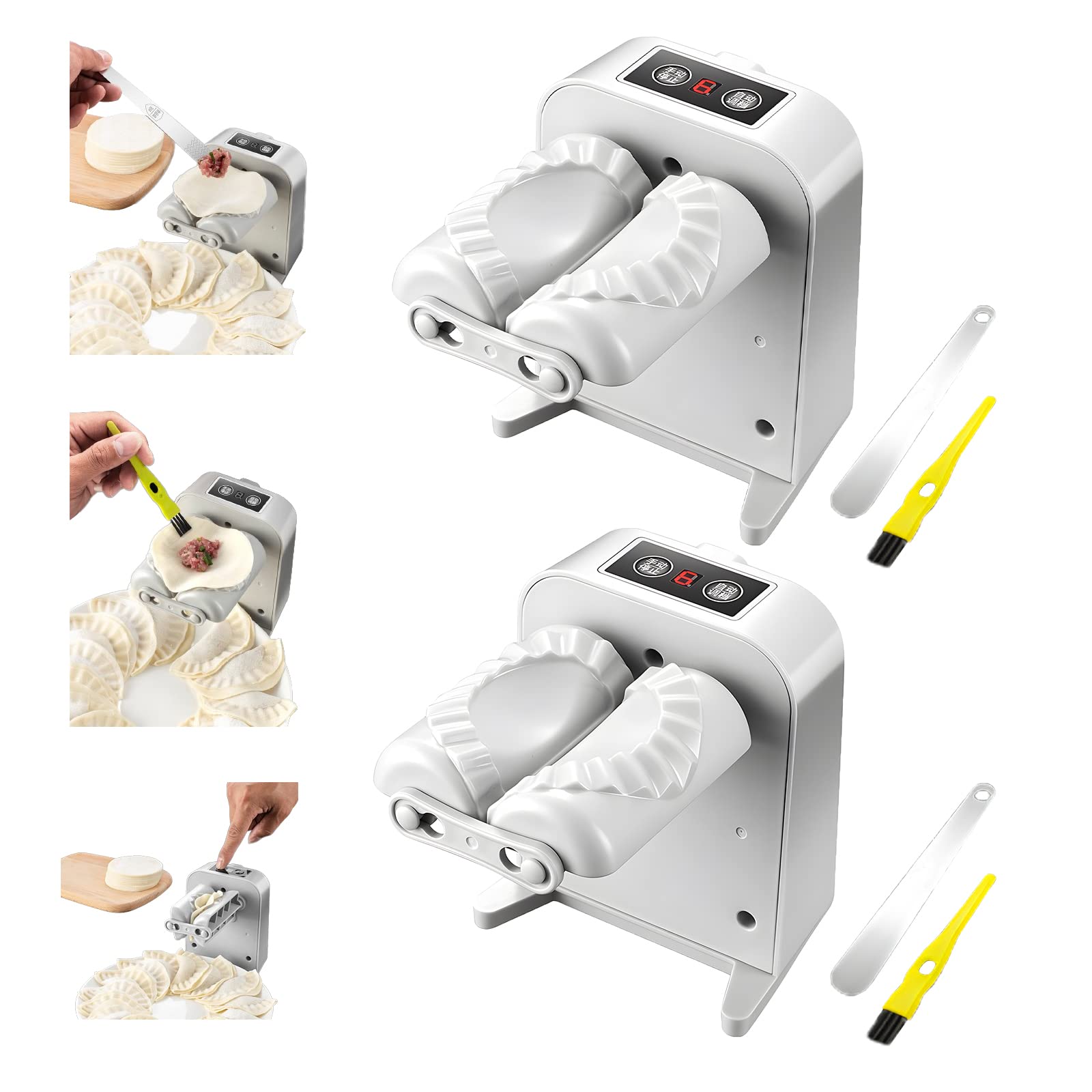 **Amposei Electric Dumpling Maker Machine – Automatic Dumpling Press & Mold for Homemade Dumplings, Empanadas, Pierogi, Ravioli – 2-Piece Kitchen Gadget Set – Perfect for Family Cooking & Party Snacks**