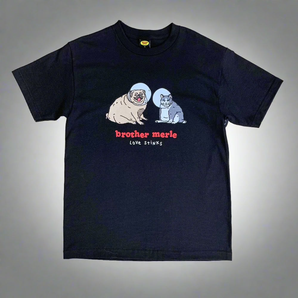 Brother Merle Love Stinks T-Shirt - Funny Sarcastic Graphic Tee for Men & Women - Perfect for Casual Wear, Gifts, and Parties