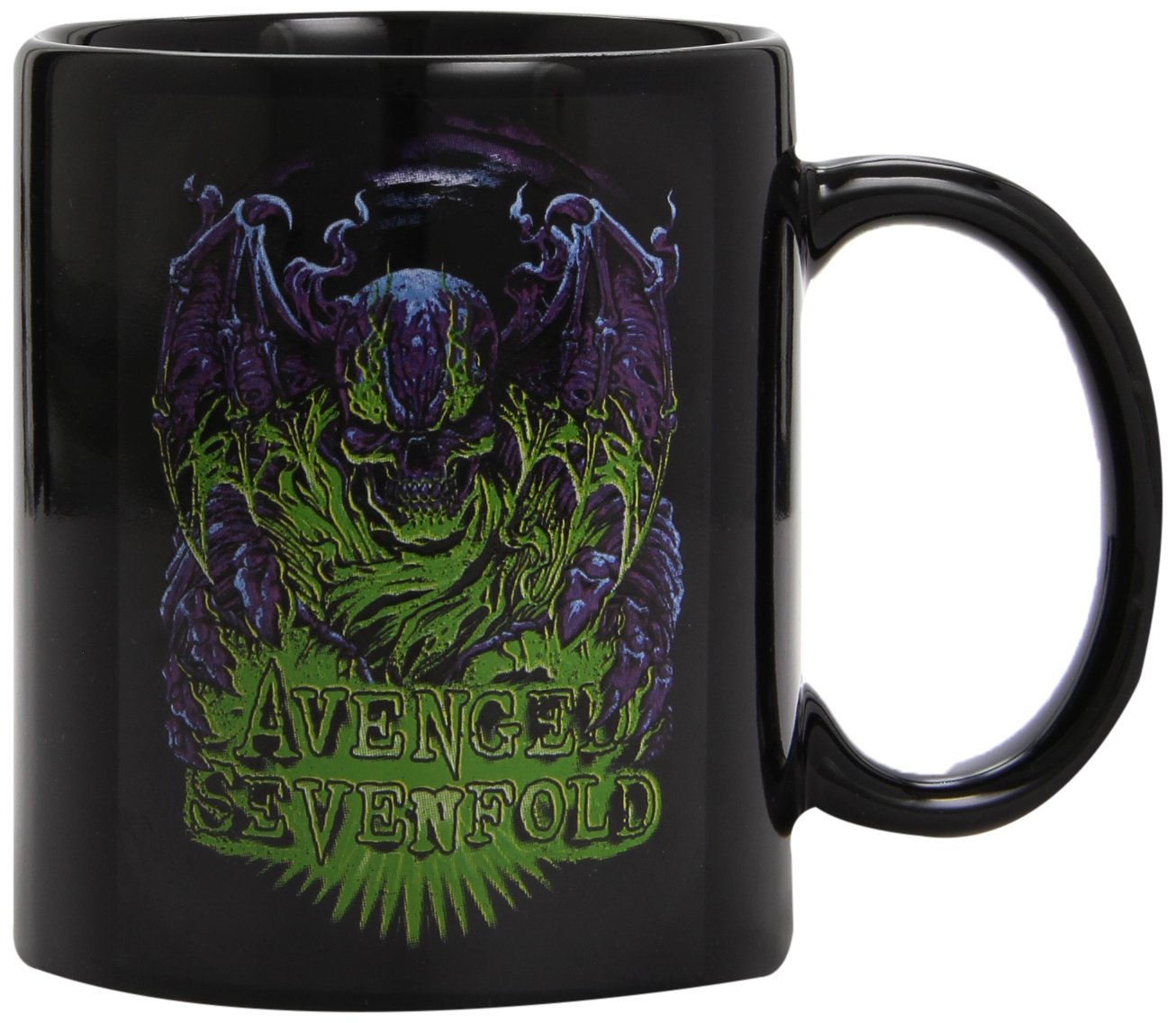 Avenged Sevenfold Dare to Die Logo Coffee Mug - Black Ceramic Cup with Gift Box - Perfect for Fans, Home & Office Use, Gifts for Rock Music Lovers
