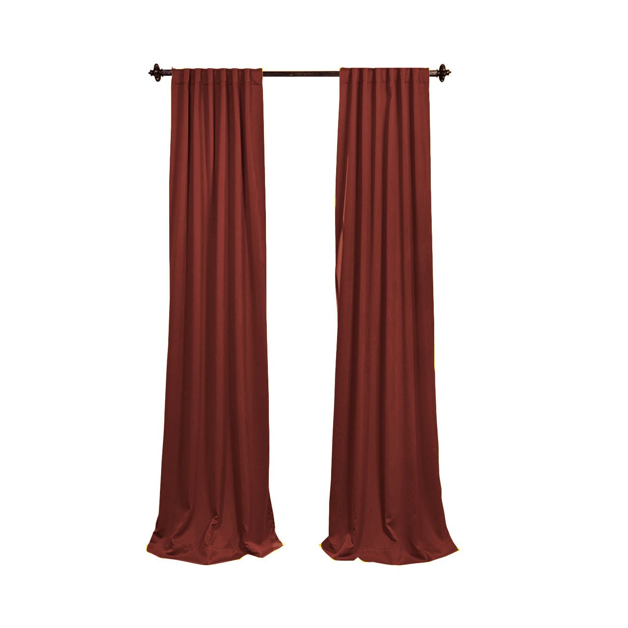 LA Linen Polyester Poplin Backdrop Drape (2 Pack) - 96 x 58 Inches Burgundy - Perfect for Photography Studio, Wedding Decor, and Event Backdrops