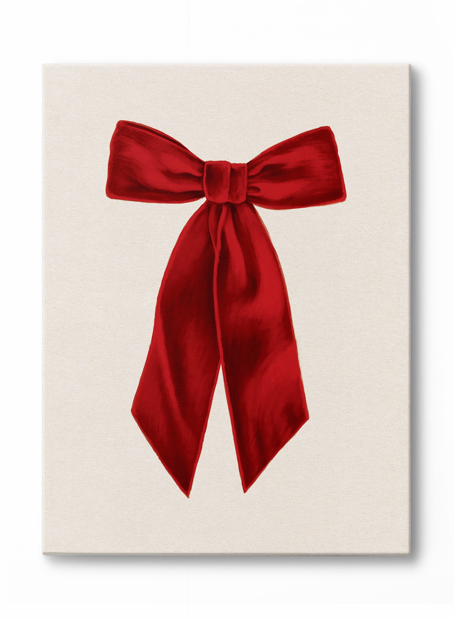 Elegant Scarlet Bow Poster - Perfect for Home Decor, Office Wall Art & Gift Giving