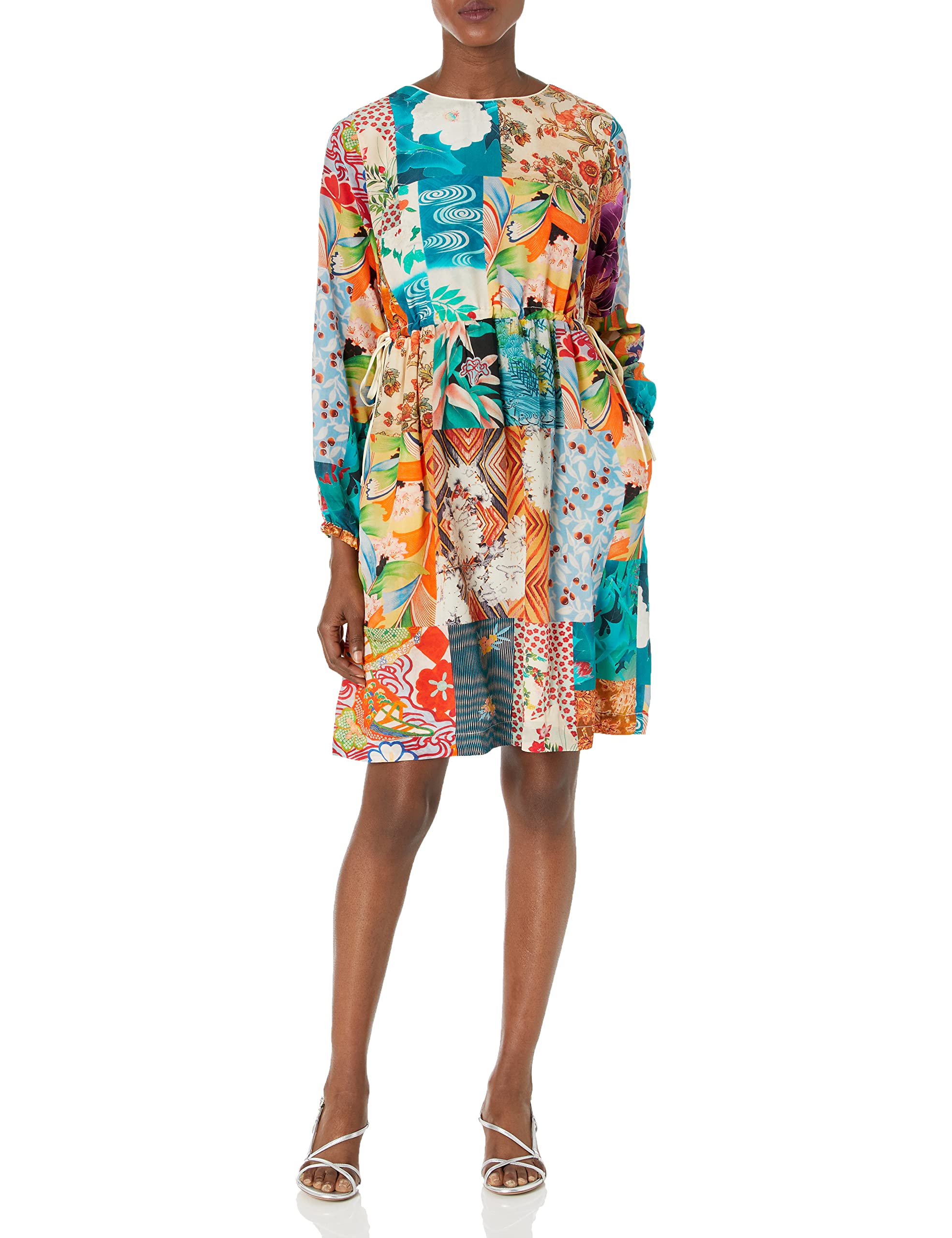 Johnny Was Women's Bohemian Floral Print Long Sleeve Maxi Dress for Casual Wear, Parties & Special Occasions