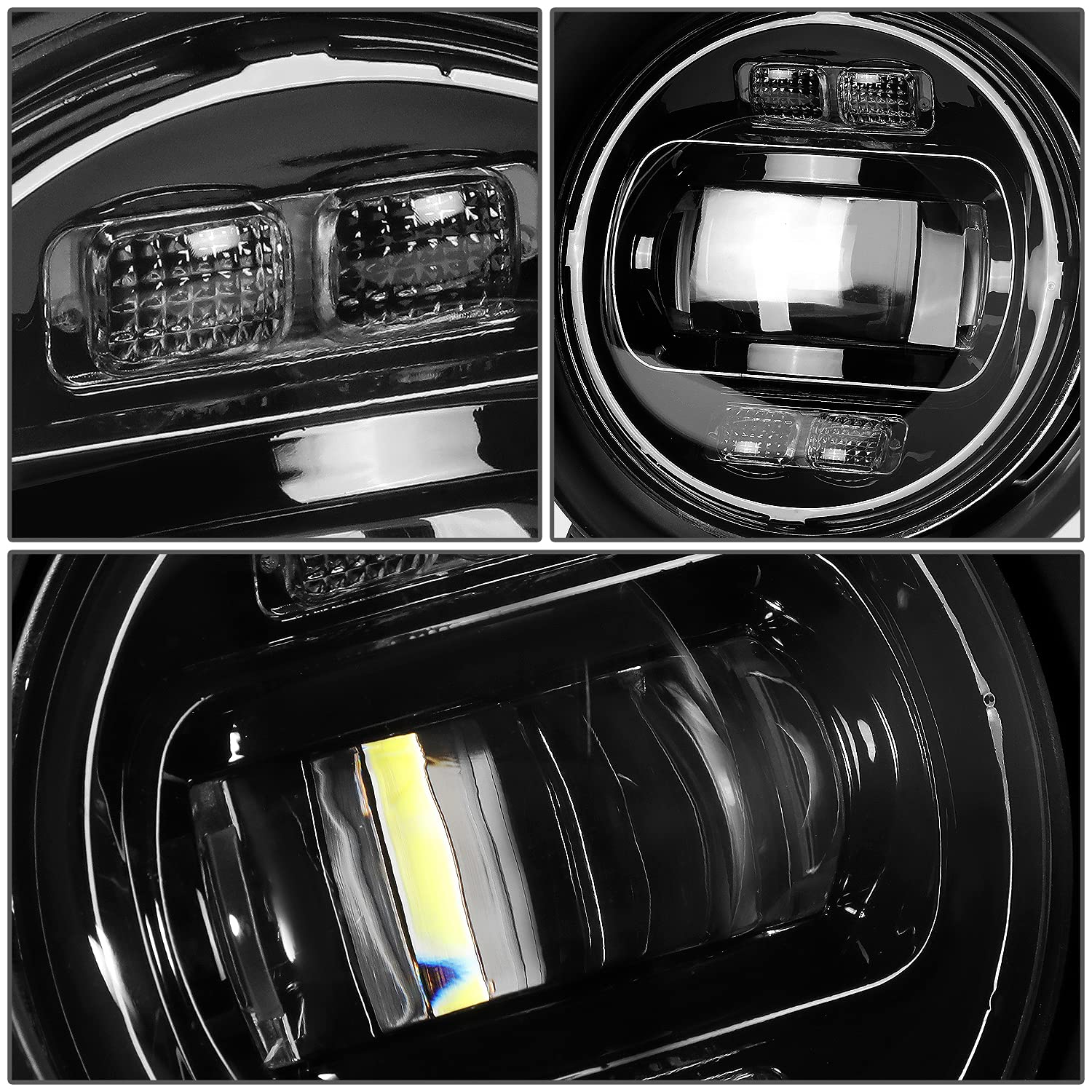 DNA MOTORING FL-ZTL-336-CH LED Fog Light Kit with Bezel, Switch & Wiring Harness - Compatible with 2007-2014 Toyota Tundra - Driver & Passenger Side - Enhanced Visibility for Night Driving & Foggy Conditions