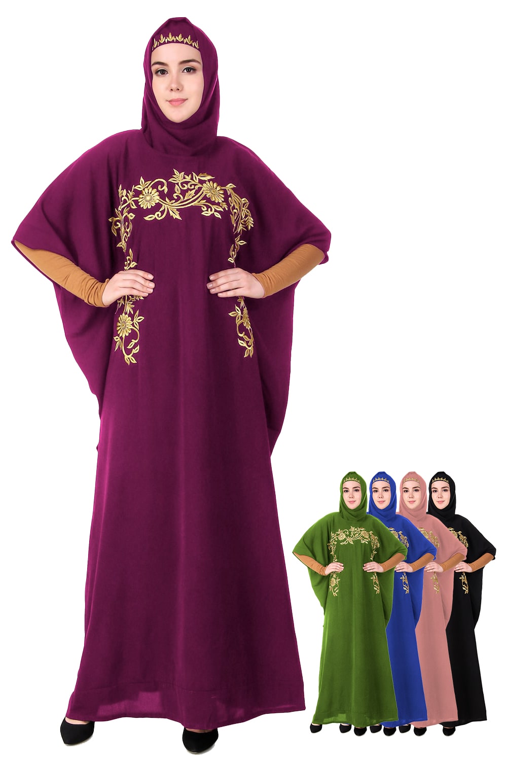 Luxury Hand Embroidered Dubai Kaftan Dress - Elegant Designer Abaya for Women | Perfect for Weddings, Parties & Special Occasions